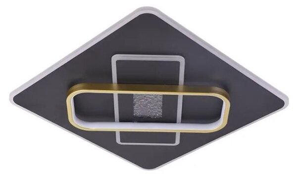 Plafoniera LED dimmerabile LED/90W/230V nero + telecomando