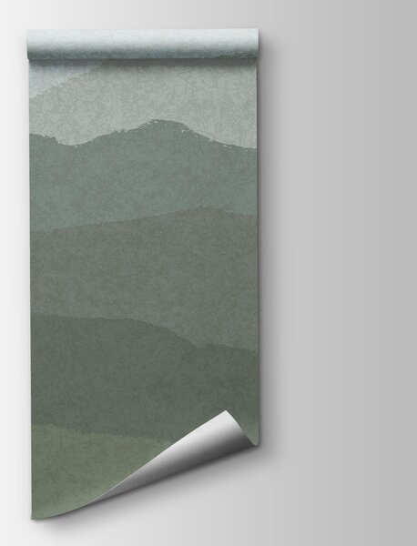 Carta da parati Paesaggio di montagne e nebbia, Carta da parati Foresta, Carta da parati popolare, t00541 - Tapeko.it