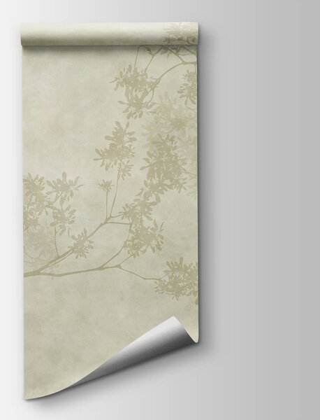 Carta da parati Wall murals Tree branches with leaves, Carta da parati Foglie, Carta da parati popolare, t00578 - Tapeko.it