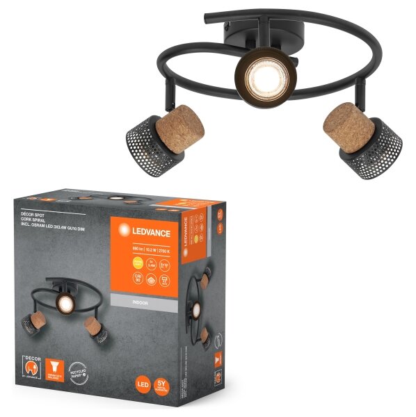 Ledvance - Faretto LED DECOR CORK 3xGU10/3,4W/230V