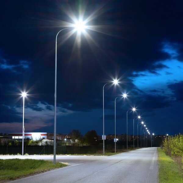 Lampione stradale LED dimmerabile con pannello solare LED/200W/20000 mAh 6500K IP65 grigio