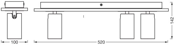 Ledvance - Faretto LED DECOR MERCURY 3xGU10/3,4W/230V