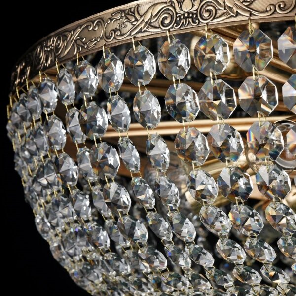 Maytoni DIA891-CL-14-G - Lampadario a plafone PALACE 14xE27/60W/230V