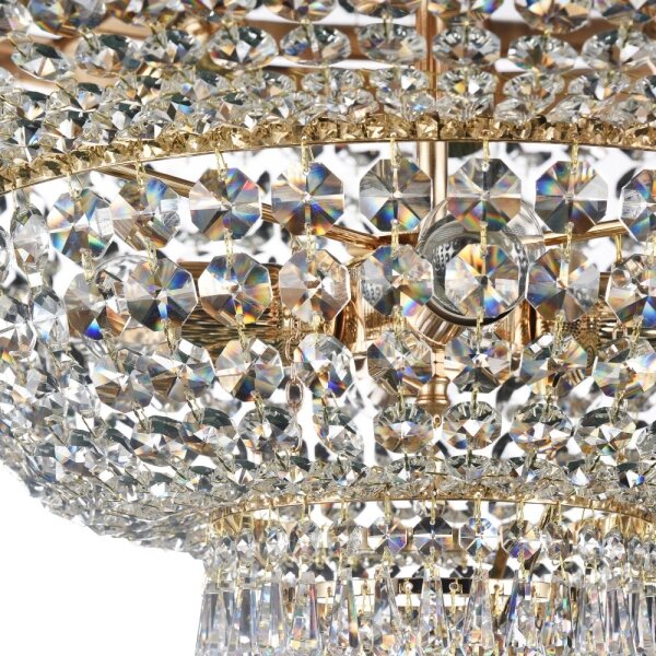 Maytoni DIA891-CL-14-G - Lampadario a plafone PALACE 14xE27/60W/230V