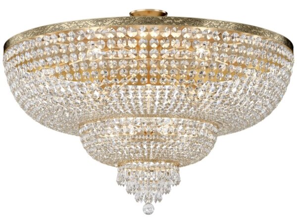 Maytoni DIA890-CL-18-G - Lampadario a plafone PALACE 18xE27/60W/230V