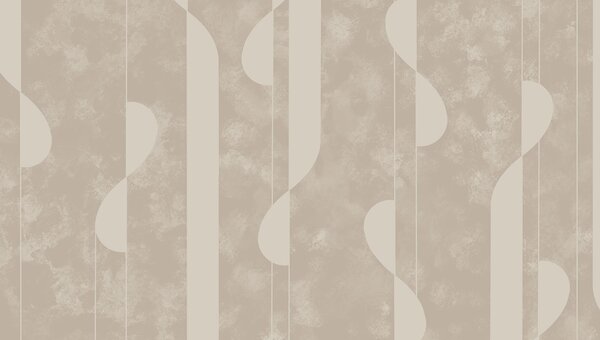 Carta da parati Forme astratte in tenui tonalità di beige, Carta da parati lastrazione, Carta da parati popolare, t00553 - Tapeko.it