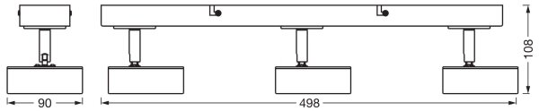 Ledvance - Faretto LED DECOR PLUTO 3xLED/4,8W/230V