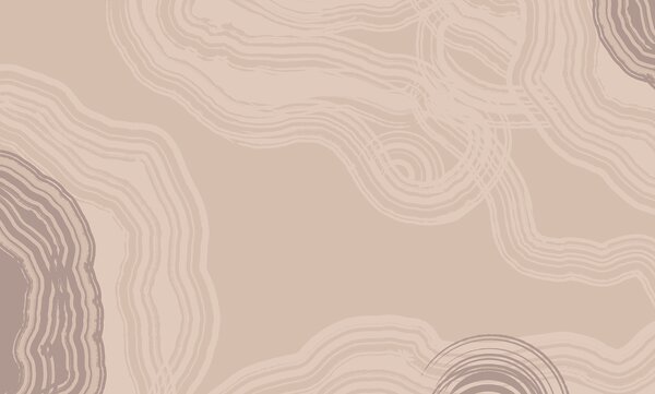 Carta da parati Linee fluide in tenui tonalità terra, Carta da parati lastrazione, Carta da parati popolare, t00556 - Tapeko.it