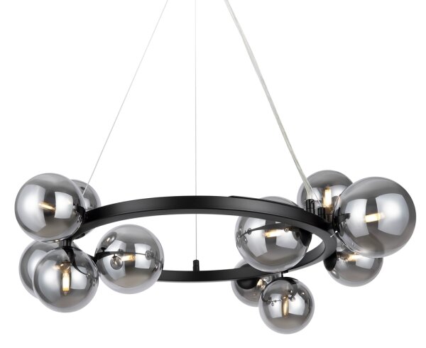 Maytoni MOD545PL-11B - Lampadario a sospensione con filo DALLAS 11xG9/28W/230V nero