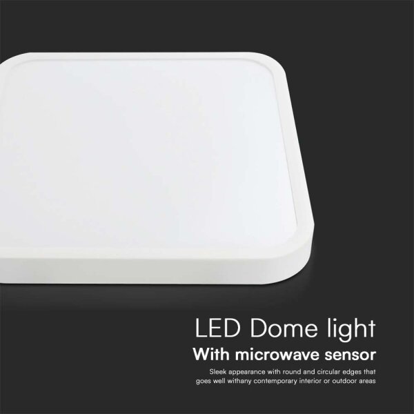 Plafoniera LED da bagno con sensore LED/18W/230V 4000K IP44 bianco