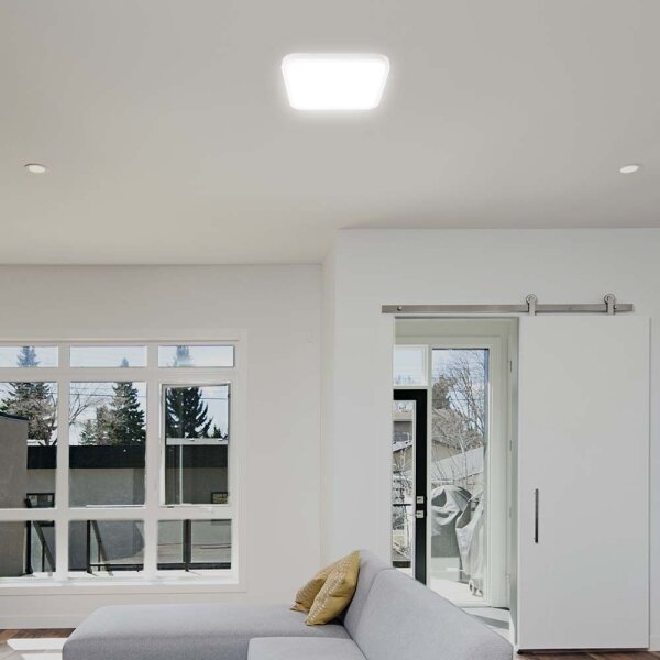 Plafoniera LED da bagno con sensore LED/18W/230V 4000K IP44 bianco