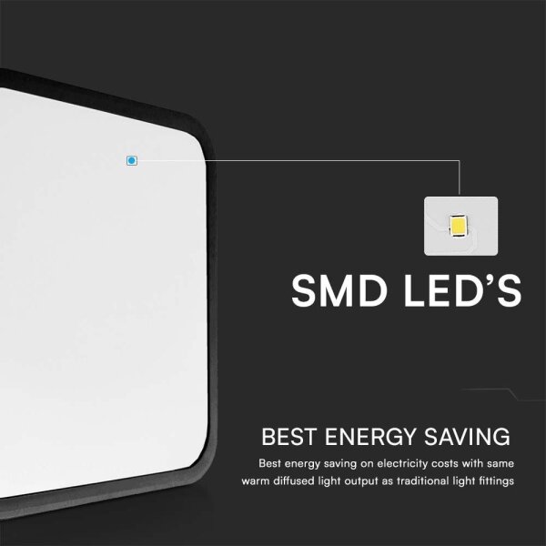 Plafoniera LED da bagno con sensore LED/18W/230V 4000K IP44 nero