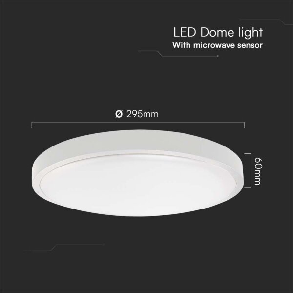 Plafoniera LED da bagno con sensore LED/18W/230V 6500K IP44 bianco