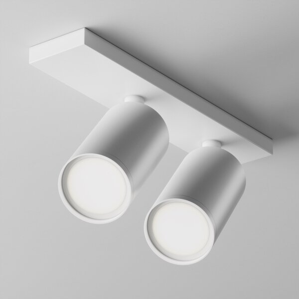 Maytoni C051CL-U-2W - Faretto FOCUS 2xGU10/10W/230V, bianco