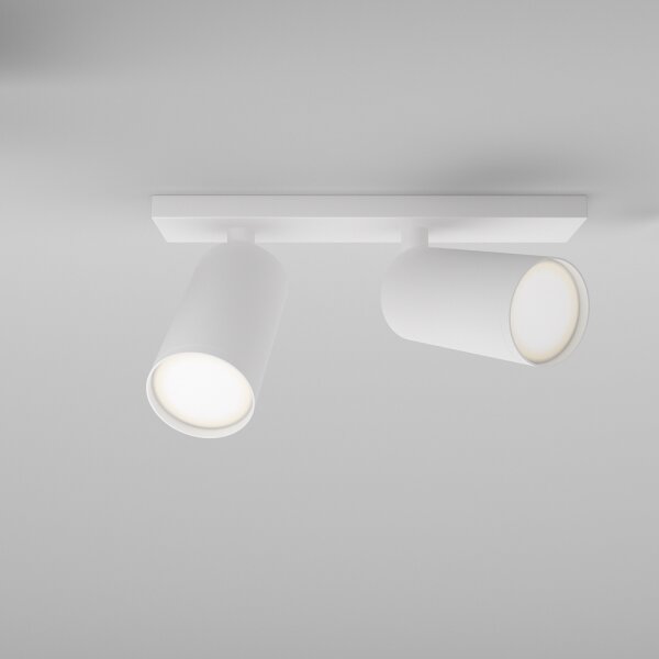 Maytoni C051CL-U-2W - Faretto FOCUS 2xGU10/10W/230V, bianco