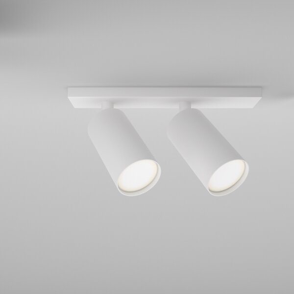 Maytoni C051CL-U-2W - Faretto FOCUS 2xGU10/10W/230V, bianco