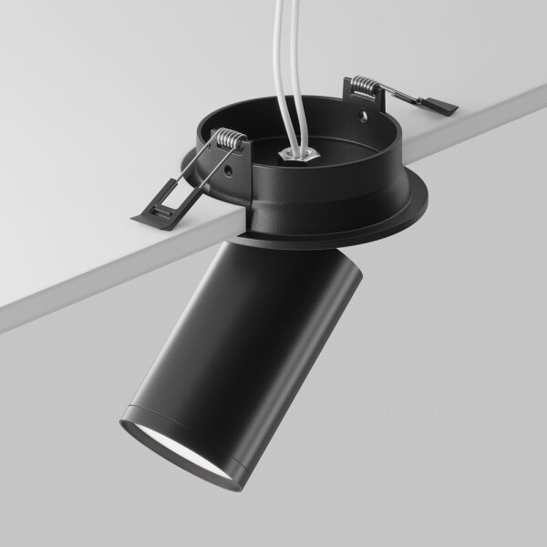 Maytoni C048CL-U-1B - Faretto da incasso FOCUS 1xGU10/10W/230V nero