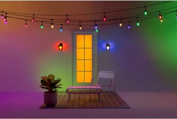 WiZ - LED RGBW Applique da esterno dimmerabile LED/9,5W/230V IP44 Wi-Fi