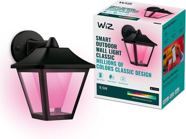 WiZ - LED RGBW Applique da esterno dimmerabile LED/9,5W/230V IP44 Wi-Fi
