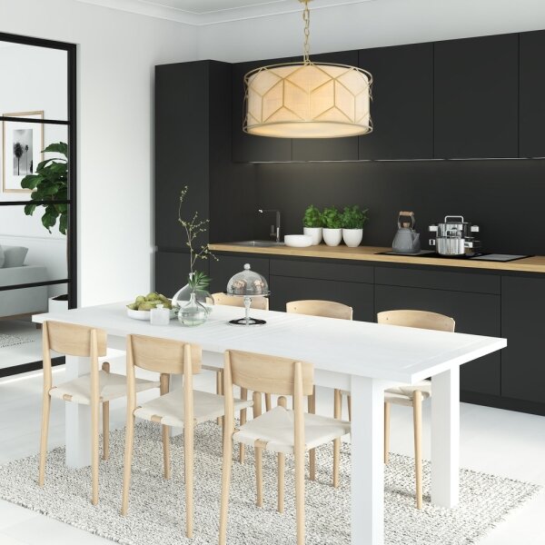 Maytoni H223PL-03G - Lampadario a sospensione con catena MESSINA 4xE27/40W/230V