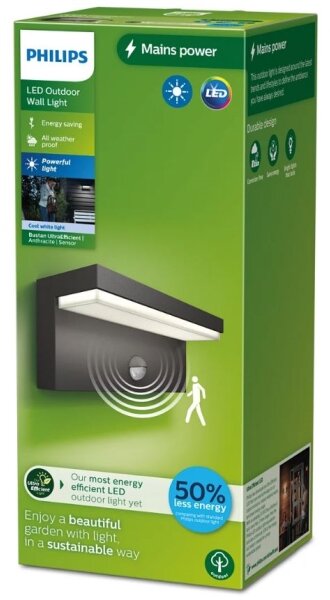 Philips - LED Applique da esterno con sensore BUSTAN LED/3,8W/230V IP44