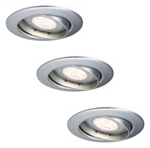 Paulmann 92516 - Set 3x LED GU10 3,5W lampade da incasso bagno 230V