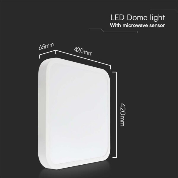 Plafoniera LED da bagno con sensore LED/36W/230V 4000K IP44 bianco