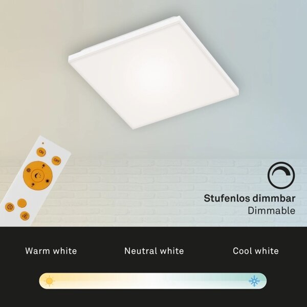 Briloner 7378-016 - Pannello LED dimmerabile LED/12W/230V + +TC