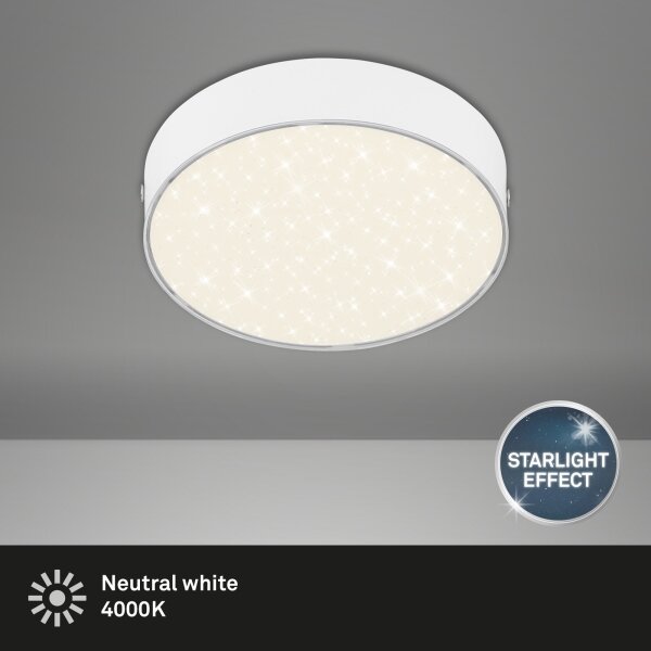 Briloner 7072-416 - Plafoniera LED STAR SKY LED/11W/230V diametro 15 cm bianco