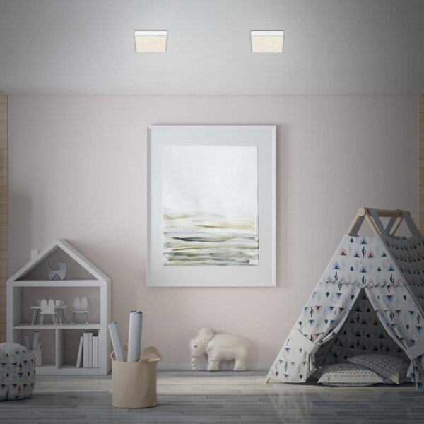 Briloner 7076-416 - Plafoniera LED STAR SKY LED/11W/230V 15x15 cm bianco