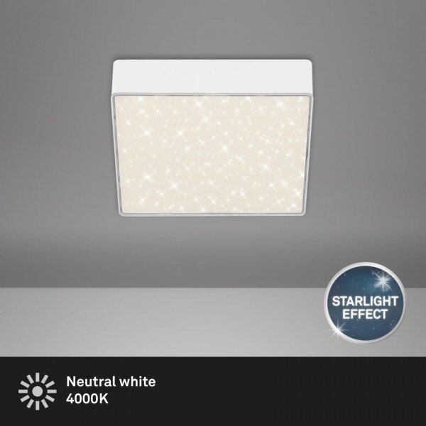 Briloner 7076-416 - Plafoniera LED STAR SKY LED/11W/230V 15x15 cm bianco