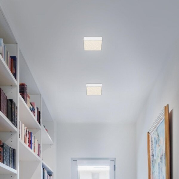 Briloner 7076-416 - Plafoniera LED STAR SKY LED/11W/230V 15x15 cm bianco