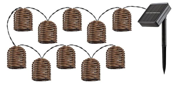 Rabalux 77047 - Catena solare LED RUPIT 10xLED/0,6W/1,2V IP44