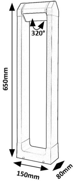 Rabalux 77104 - Lampada LED da esterno MEDNA LED/8W/230V IP54