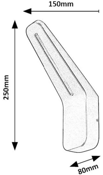 Rabalux 77051 - Applique a LED da esterno OGNON LED/8W/230V IP54