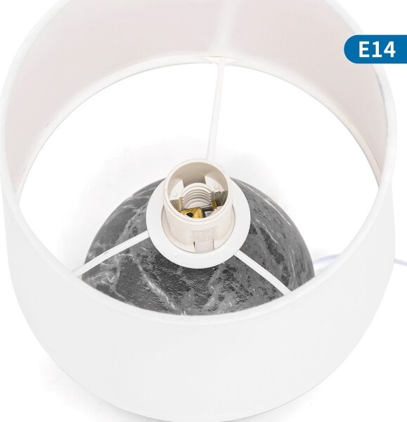 Aigostar - Lampada da tavolo 1xE14/40W/230V grigio