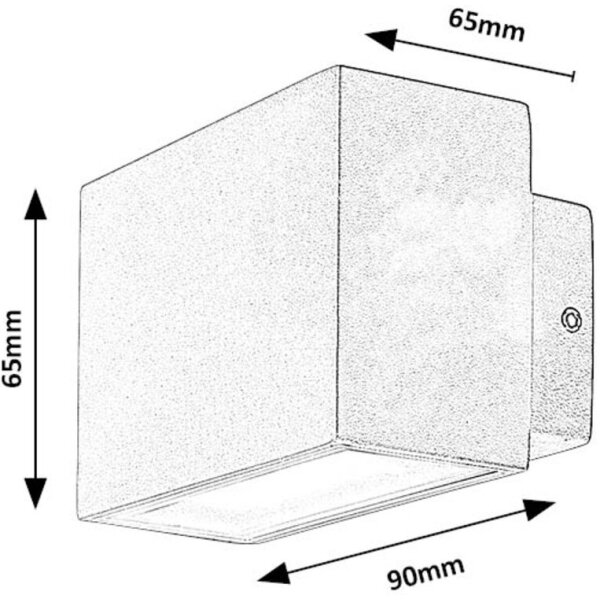 Rabalux 77074 - Applique a LED da esterno MATARO LED/7W/230V IP54 bianco