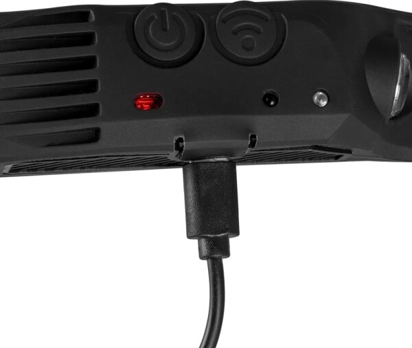Lampada frontale ricaricabile a LED dimmerabile con sensore 3xLED/5V IP44 300 shiny 1200 mAh