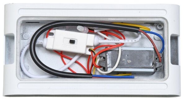 Ecolite ZFP12-BI - Applique a LED da esterno BRICK 2xLED/6W/230V IP65 bianco