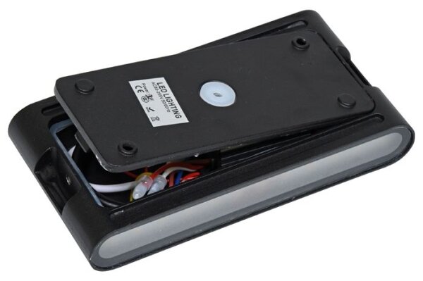 Ecolite ZFP12-CR - Applique a LED da esterno BRICK 2xLED/6W/230V IP65 nero