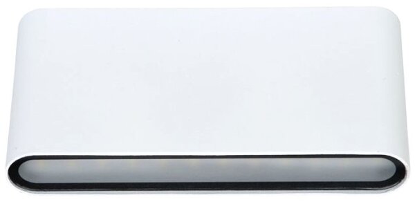 Ecolite ZFP12-BI - Applique a LED da esterno BRICK 2xLED/6W/230V IP65 bianco