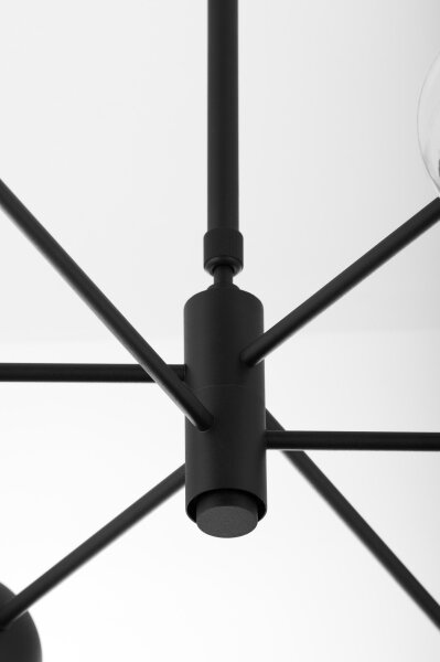 Jupiter 1993 - Lampadario a sospensione con supporto rigido MOKA 3xGU10/10W/230V + 3xG9/10W/230V nero/beige