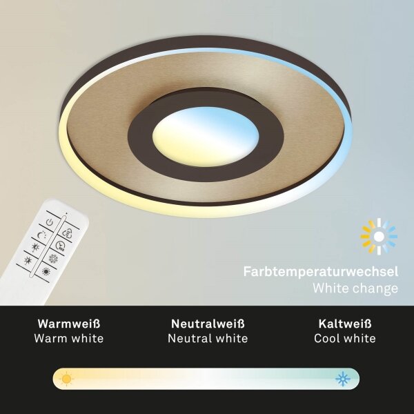 Briloner 3640017 - Lampada LED da soffitto dimmerabile 25W 230V 2700-6500K + DO
