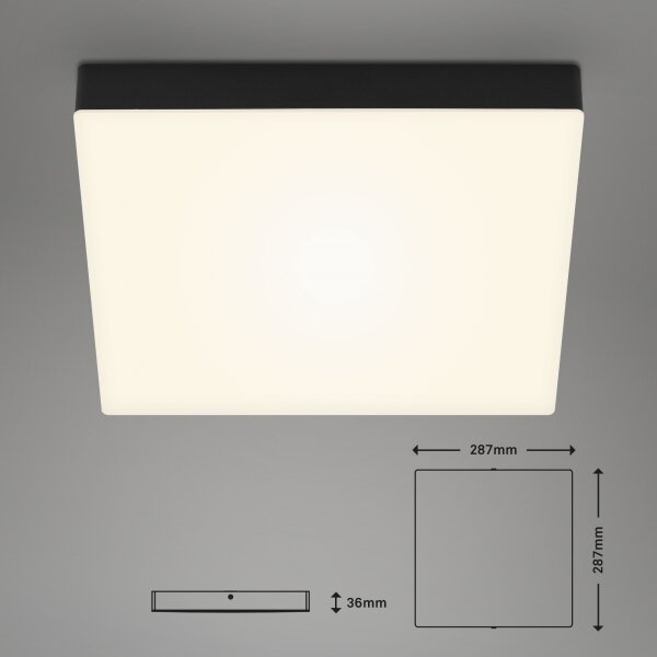 Briloner 7071015 - Plafoniera LED FLAME LED/21W/230V nero