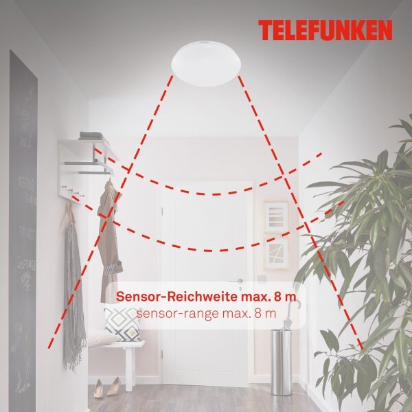 Telefunken 601206TF - Plafoniera LED da bagno LED/15W/230V diametro 28 cm