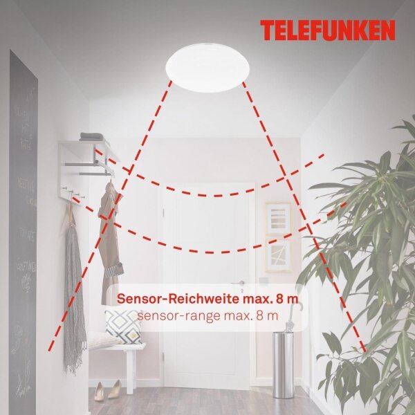 Telefunken 601306TF - Plafoniera LED da bagno LED/20W/230V diametro 40 cm