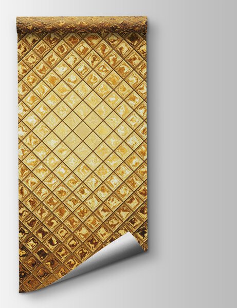 Carta da parati Motivo geometrico metallico luminoso, Carta da parati 3d, Carta da parati popolare, u23326 - Tapeko.it