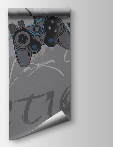 Carta da parati Un controller per videogiochi da un cavo, Carta da parati La stanza dell'adolescente, Carta da parati popolare, w00829v1 - Tapeko.it
