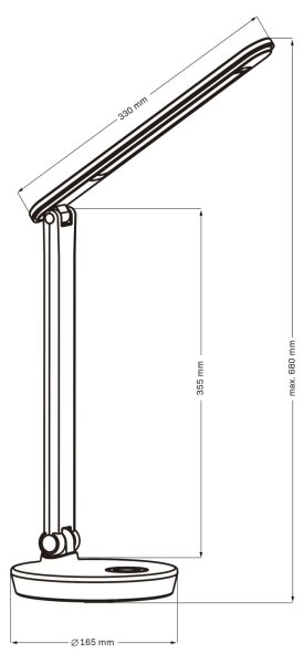LED RGBW Lampada da tavolo touch dimmerabile NEPTUN LED/7W/230V bianco