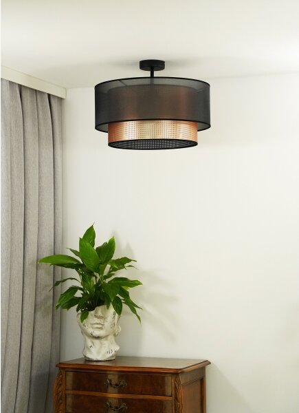 Duolla - Lampadario a plafone COPPER SHINY 1xE27/15W/230V diametro 45 cm marrone/rame